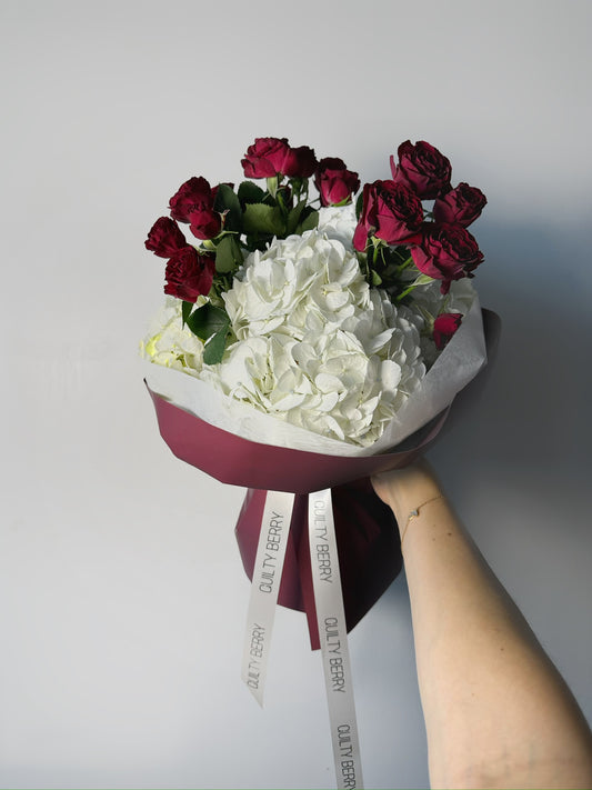 Hydrangea & Spray Roses Bouquet